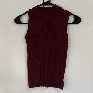 Red Sweater Crop Tank, Rue21, size medium